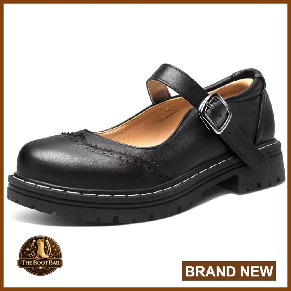 Women's Gothic Oxford Flats with Ankle Tie and Platform Sole